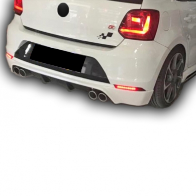 Volkswagen Polo 2015 Uyumlu Yedek Parça Makyajlı Arka Difüzör Boyalı